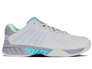 96613-020-M | HYPERCOURT EXPRESS 2 | NIMBUS CLOUD/LILAC GRAY/NEON PURPLE