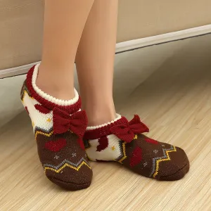 Acrylic Slipper Socks for Women - Non-Slip