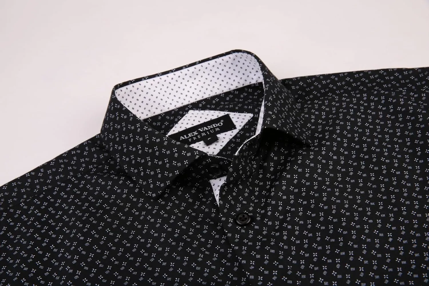 Alex Vando Mens Printed Dress Shirts Long Sleeve Regular Fit Button Down Shirt