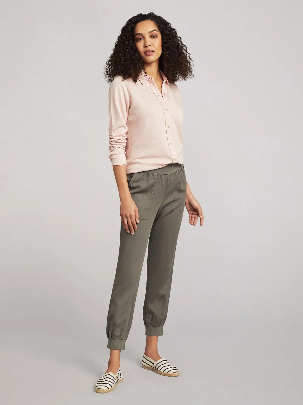 All Time Shirt in Rose Heather Twill
