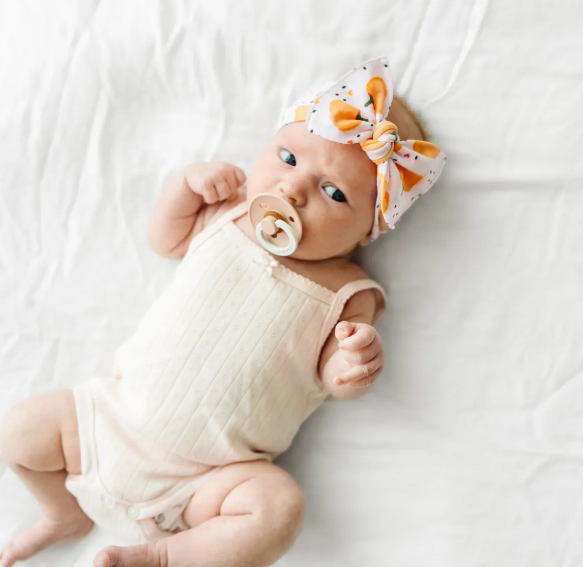 BBB Knot Headband in Printed Pink & Pumpkins