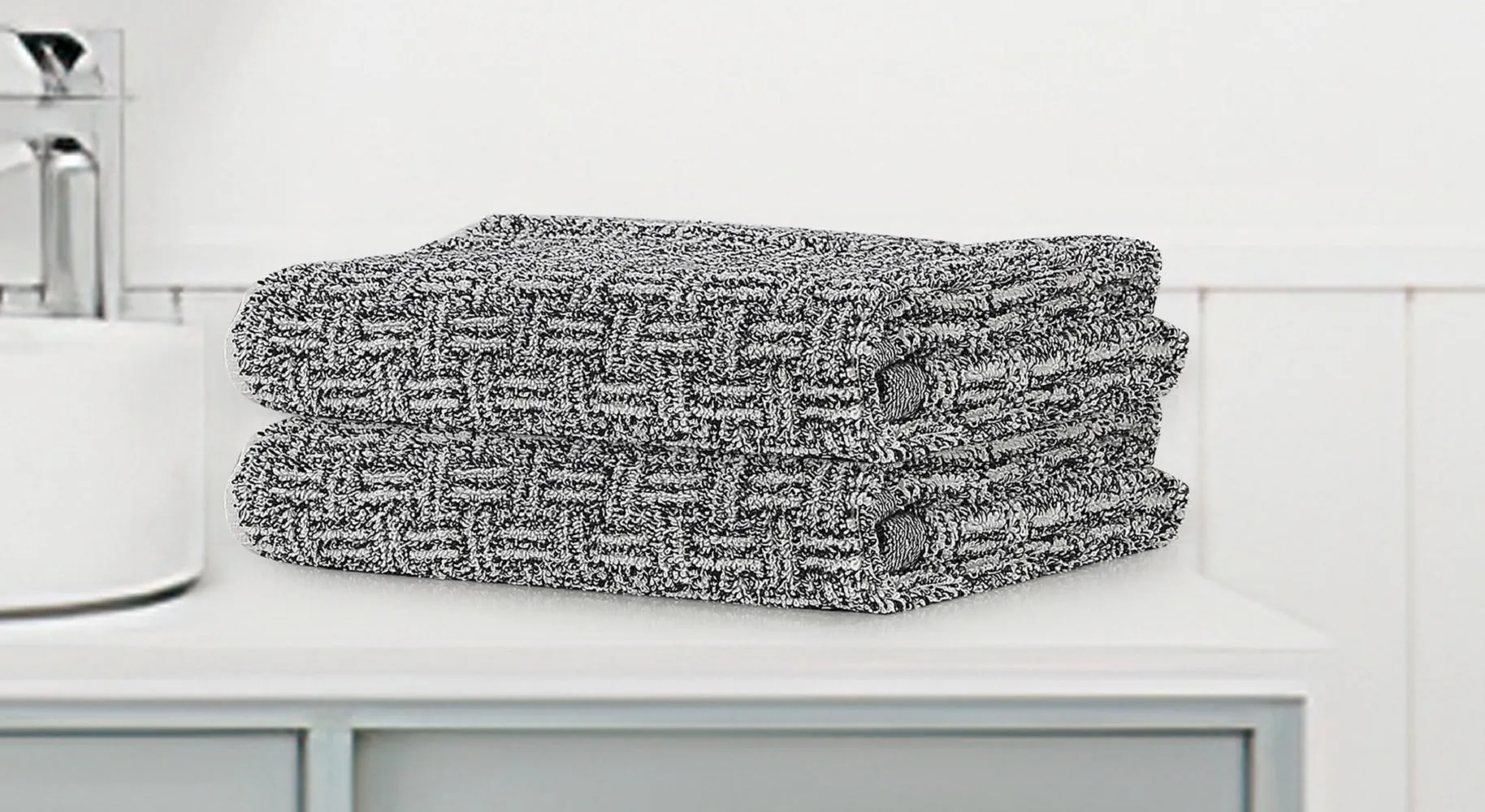 Brickstone Grey, Hand Towels - Set of 2