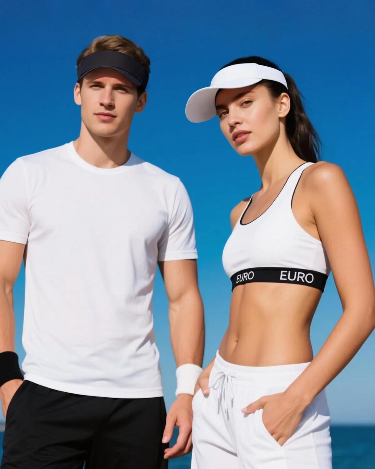 Century Star Visors for Women Mens Sun Visor Hats Sports Outdoor Tennis Running Adjustable Beach Cap Sun Protection