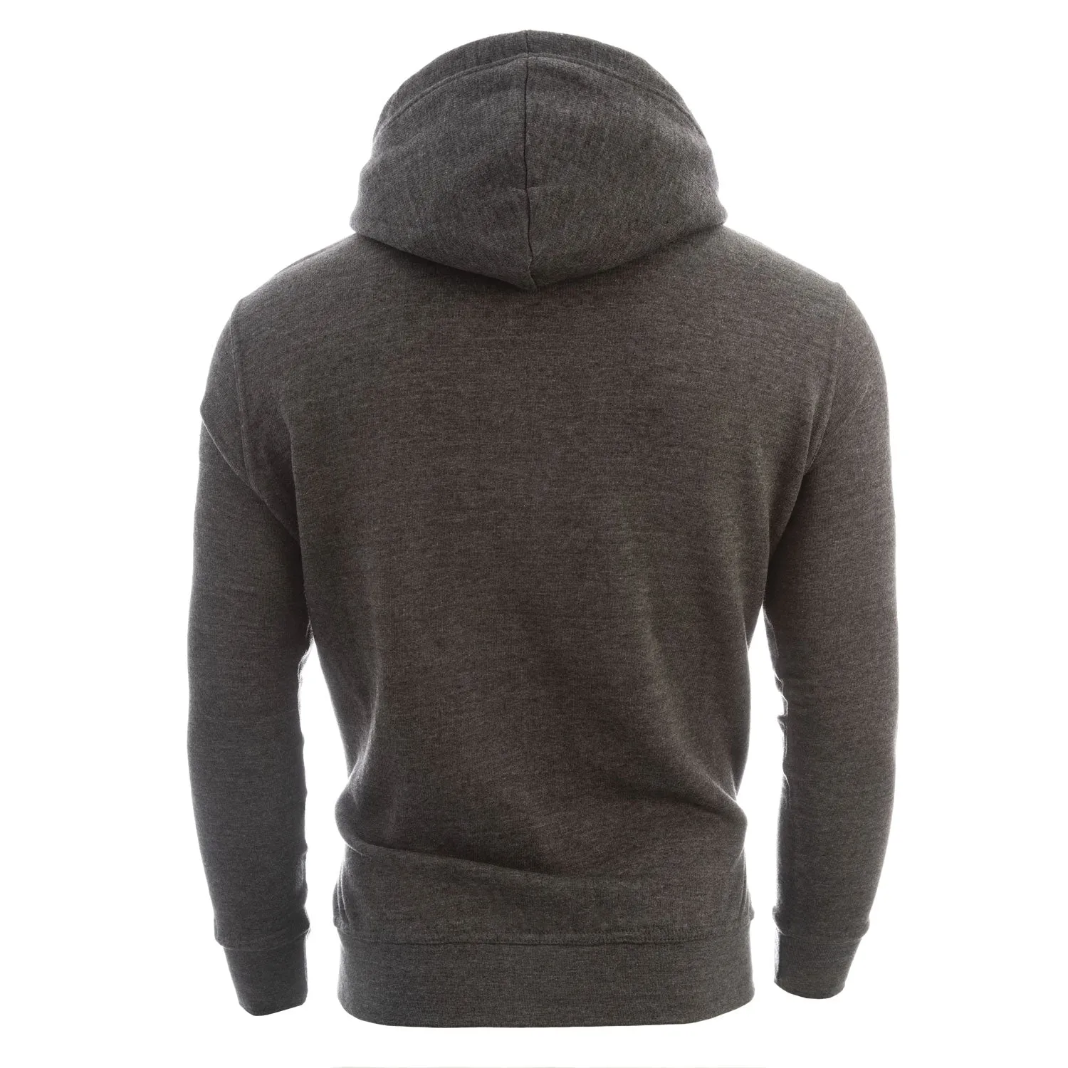 Edinburgh Hooded Pullover Charcoal/Maroon
