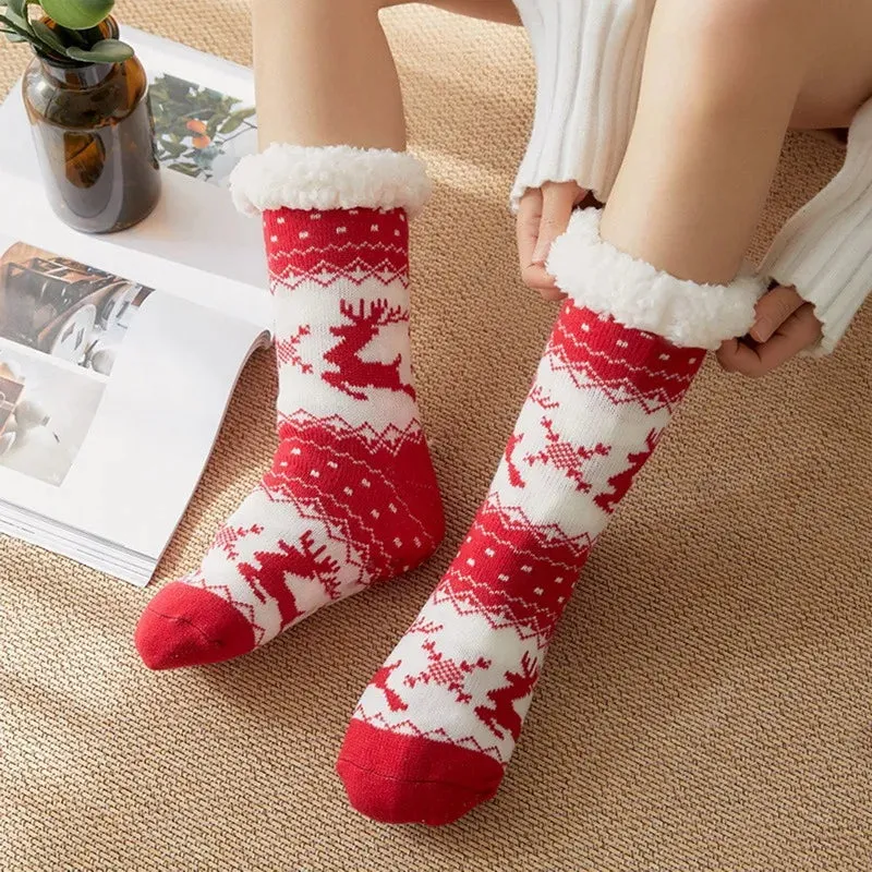 Festive Slipper Socks for Women