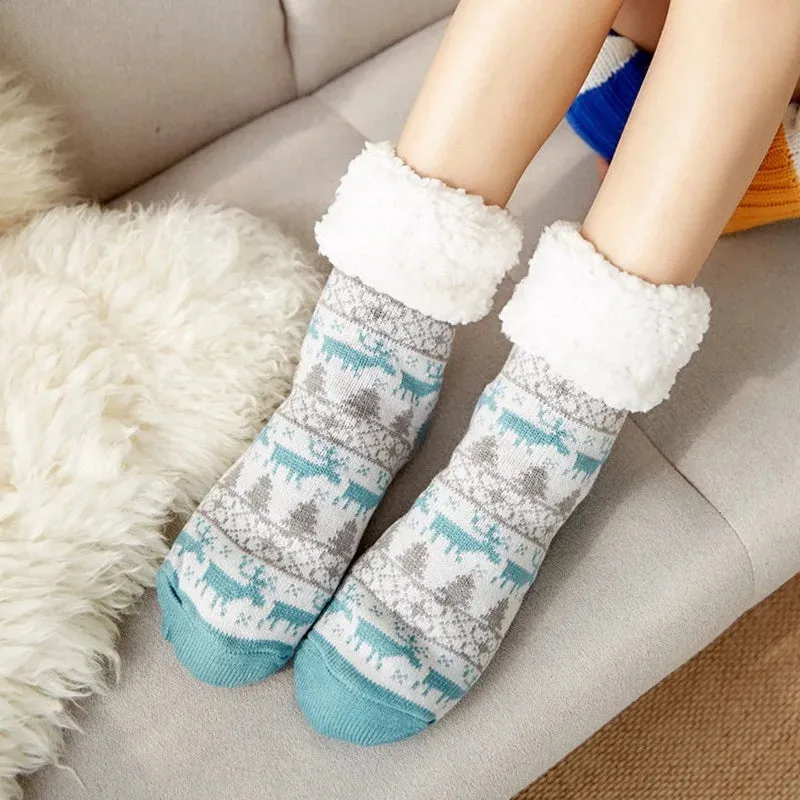Festive Slipper Socks for Women