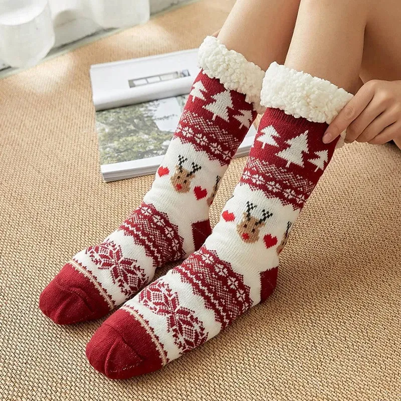Festive Slipper Socks for Women