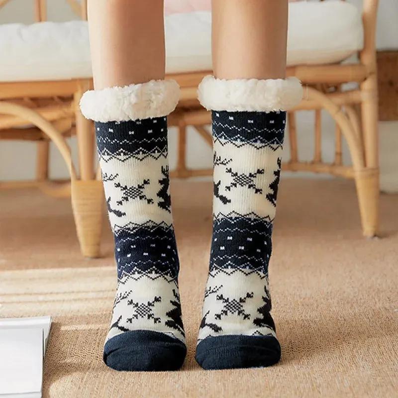 Festive Slipper Socks for Women
