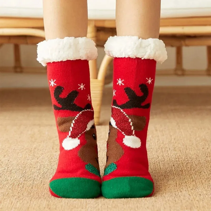 Festive Slipper Socks for Women