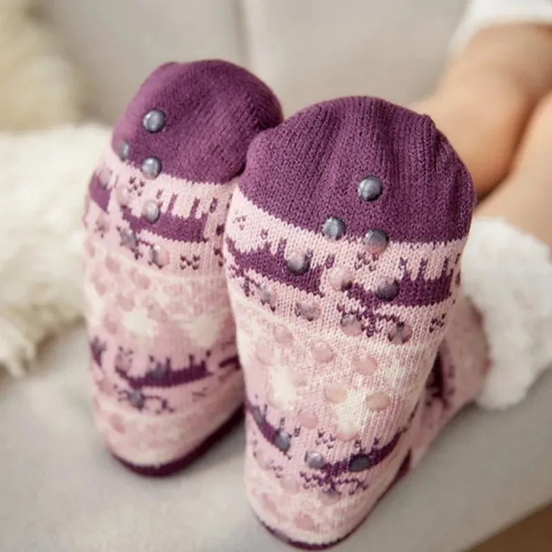 Festive Slipper Socks for Women