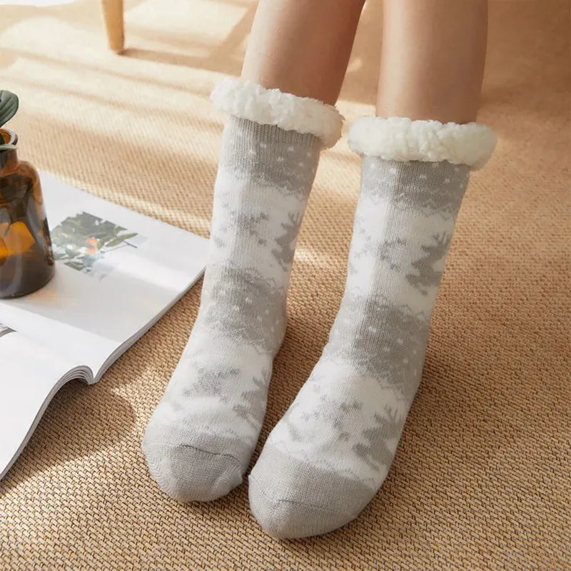 Festive Slipper Socks for Women