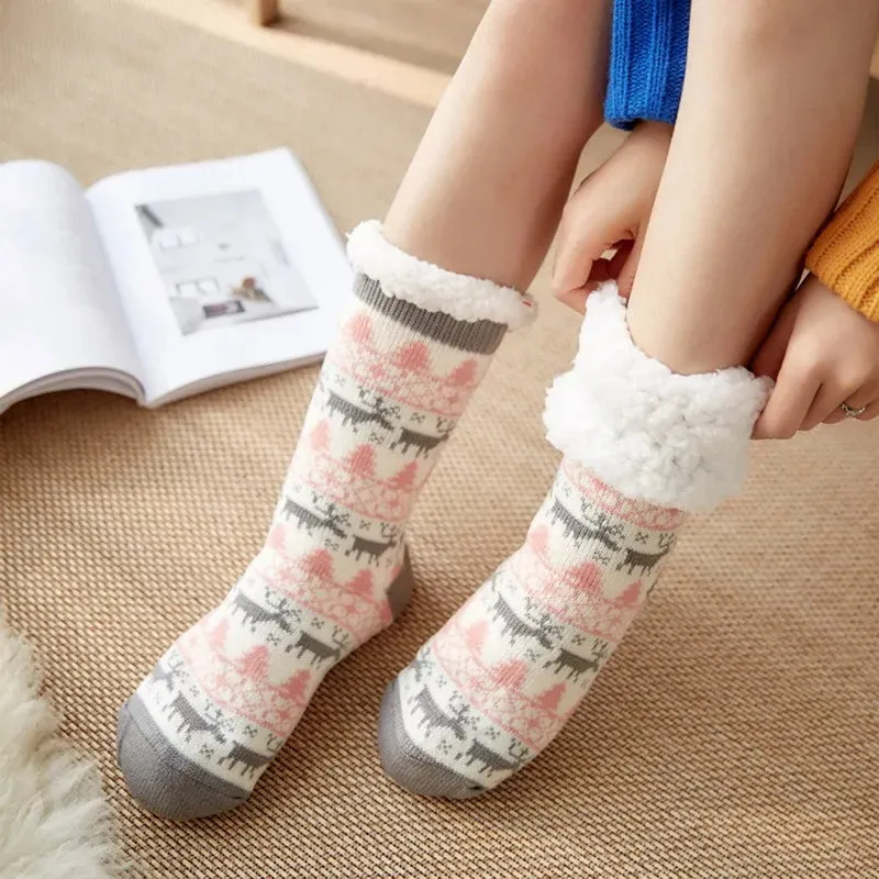Festive Slipper Socks for Women