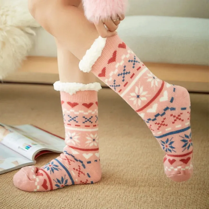 Festive Slipper Socks for Women