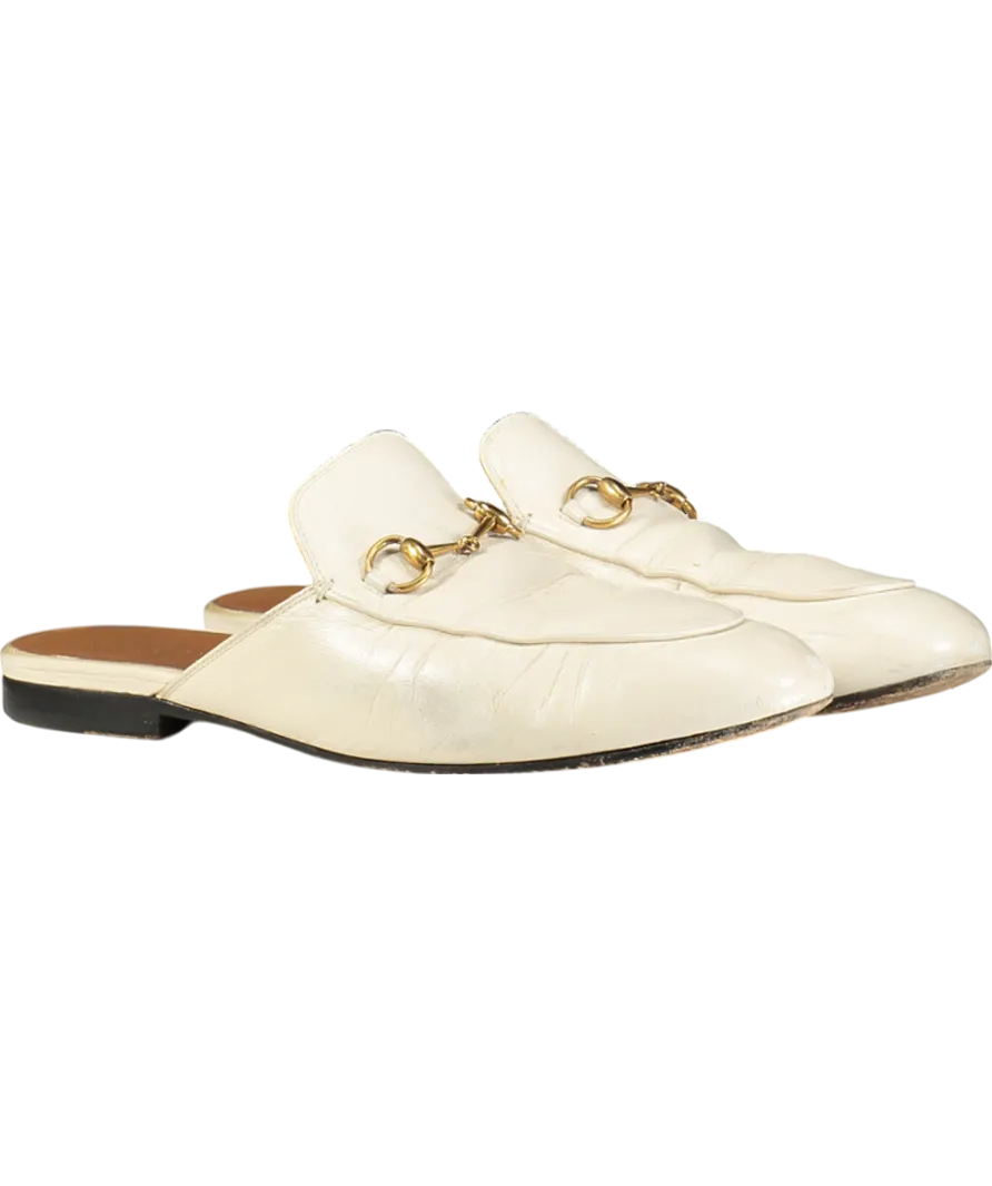Gucci Cream Princetown Slipper UK 6.5 EU 39.5 👠