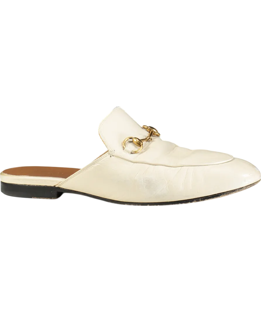 Gucci Cream Princetown Slipper UK 6.5 EU 39.5 👠
