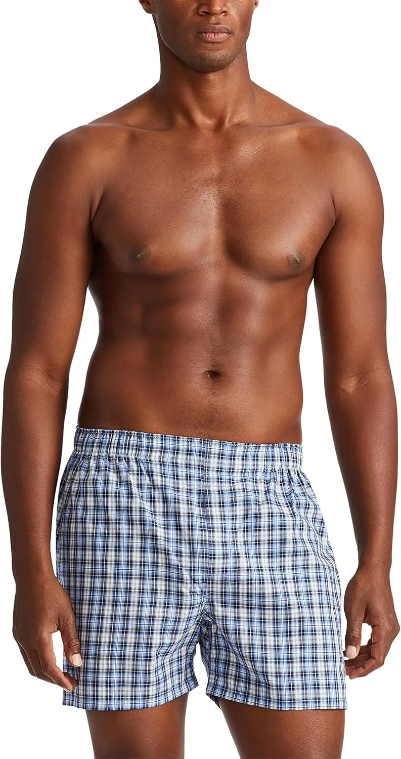 POLO RALPH LAUREN Men's Classic Fit Cotton Woven Boxers 3-Pack