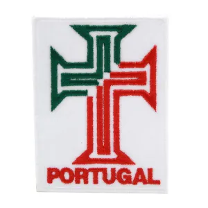 Portugal White Embroidered Patch for Clothes