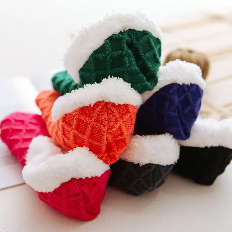 Womens Plush Slipper Socks
